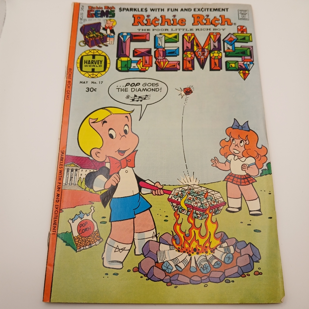 Richie Rich Gems Harvey World May#17 Colored Comic Book